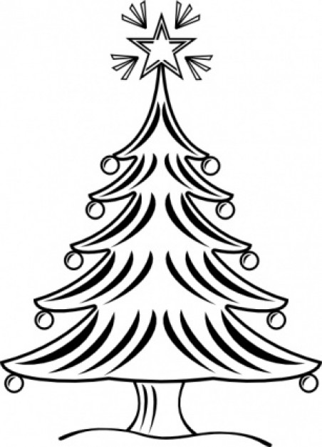 Paris jean Christmas tree victor balin sapin xmas bw clip art about France Christmas
